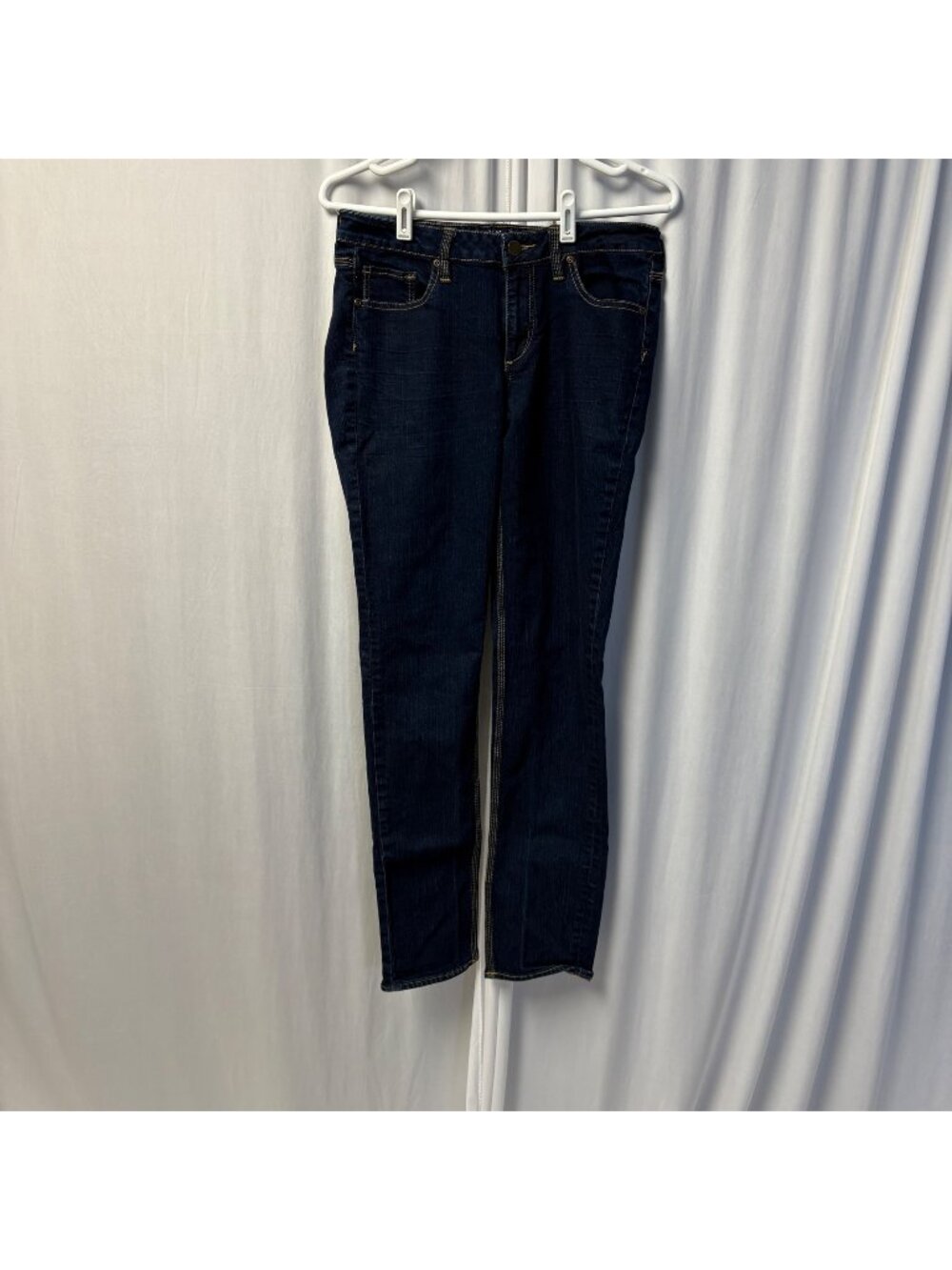 NY and C Curvy Skinny Jeans Womens Size 8 Dark Wash Blue Denim Casual Western